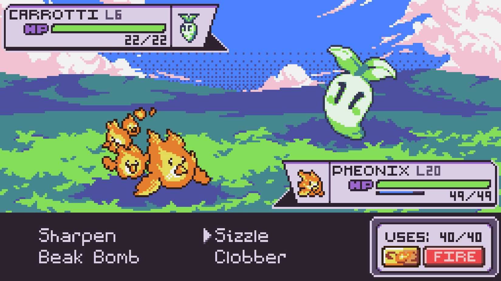 Image shows gameplay from Dokimon Quest
