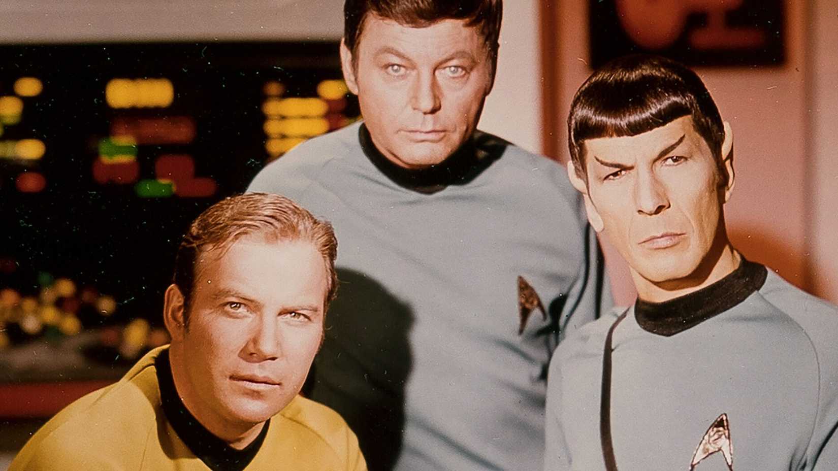 Kirk, Spock, and Bones in Star Trek