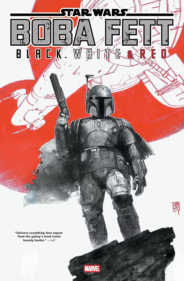 Star Wars Boba Fett – Black, White & Red Treasury Edition comic cover