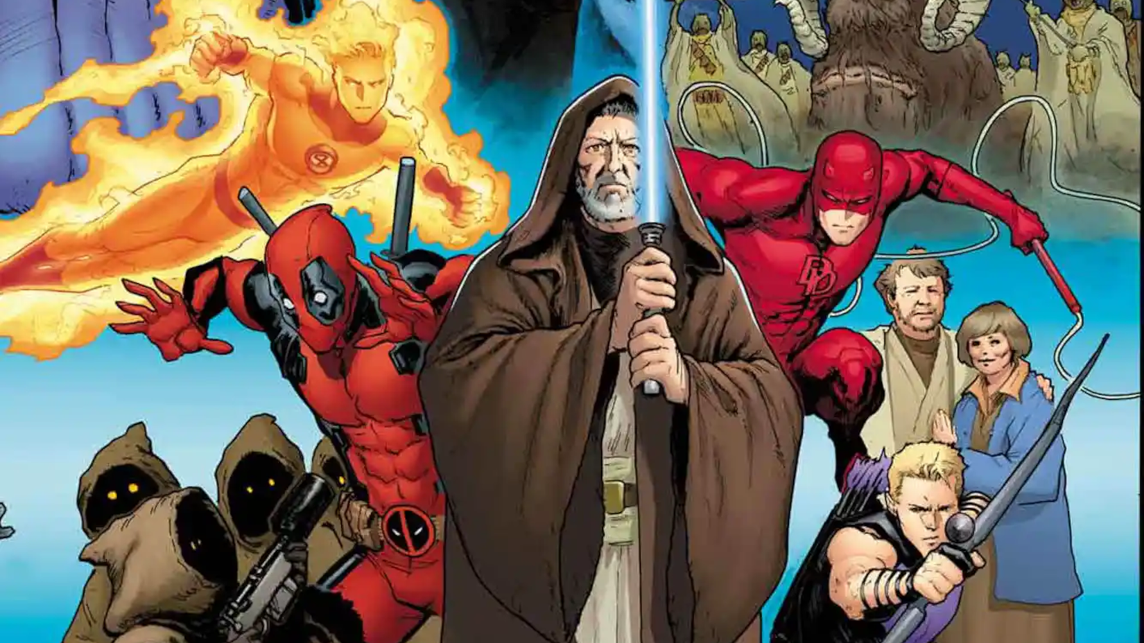 Star Wars Marvel Hope Assembles Obi-Wan Deadpool