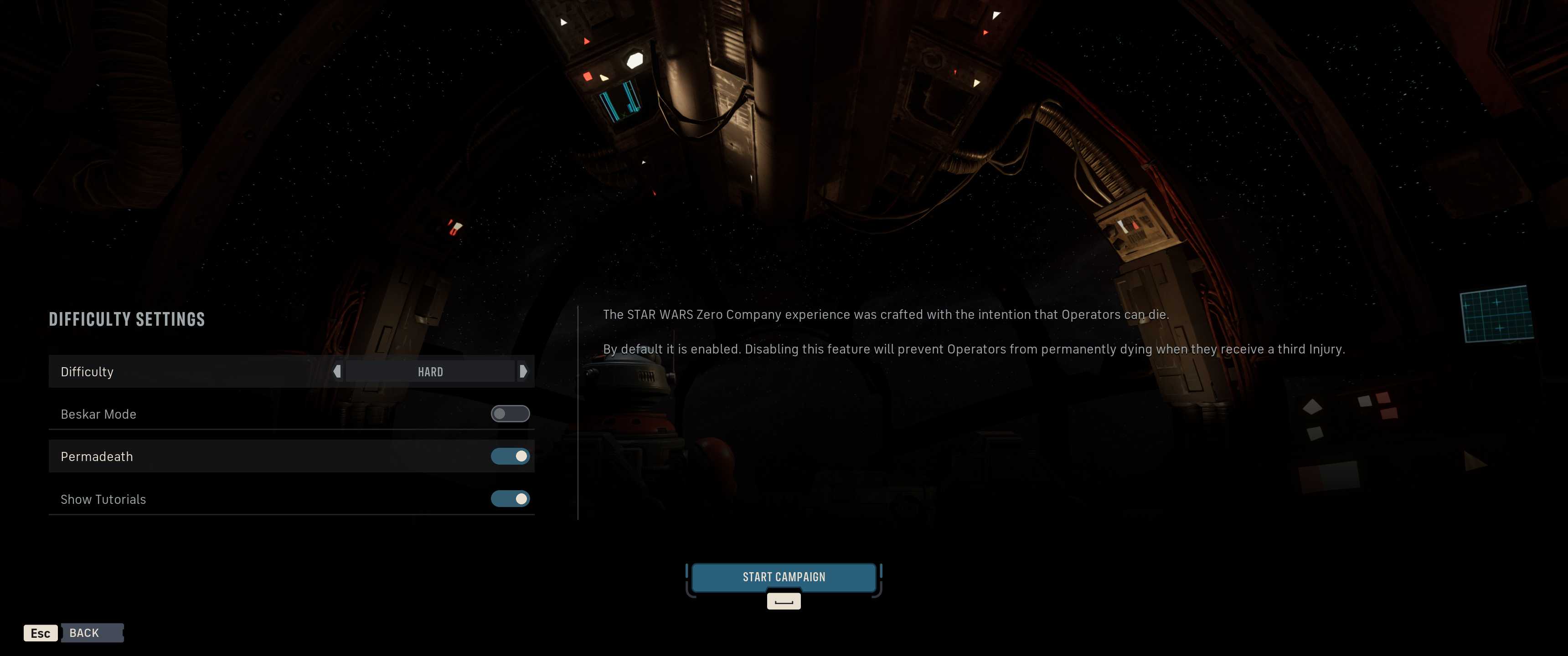 Star Wars Zero Company Permadeath