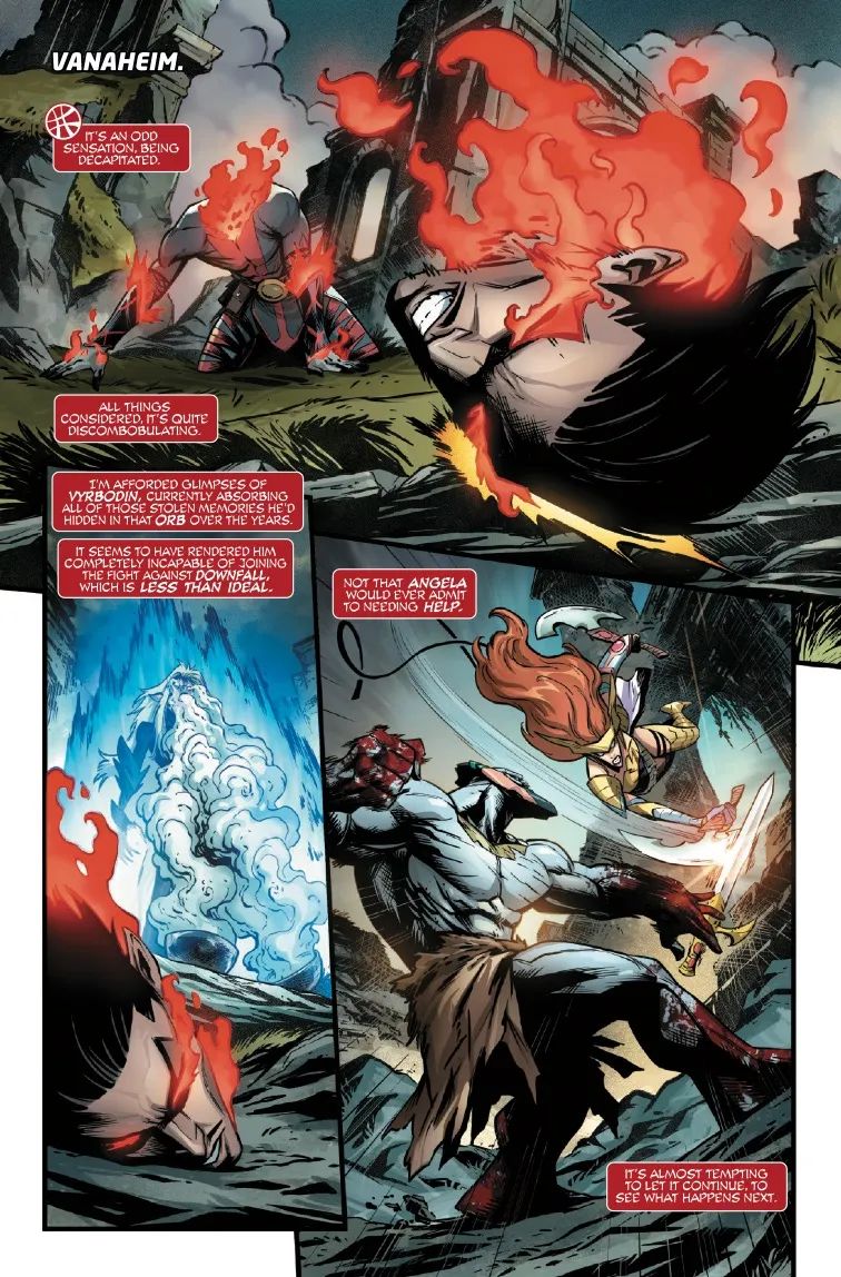 Stephen's head rolls across the floor in Doctor Strange #9