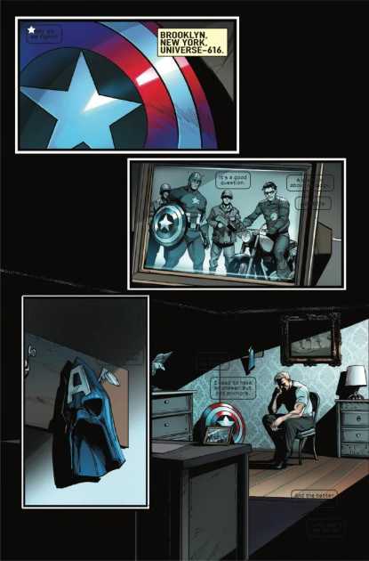 Steve Rogers ponders in Ultimate Impact Reborn #4