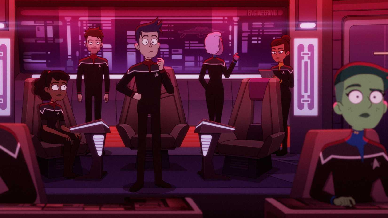 Lower Decks bridge Crew in Crisis Point 2 Paradoxus