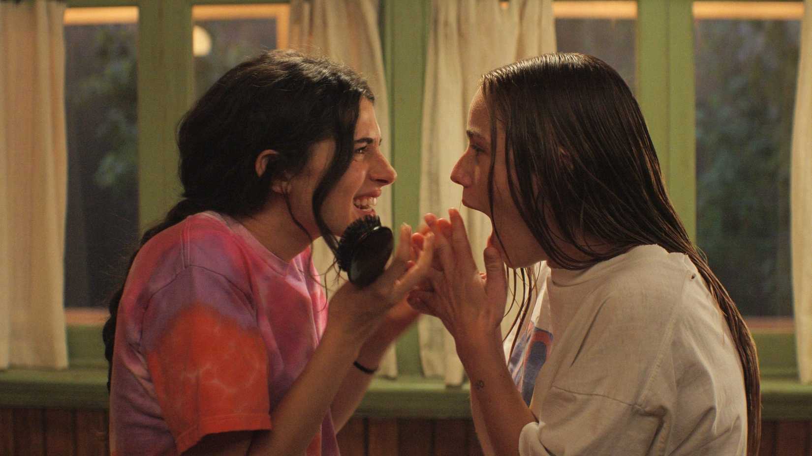 Annie and Ramona looking at each other with excited expressions
