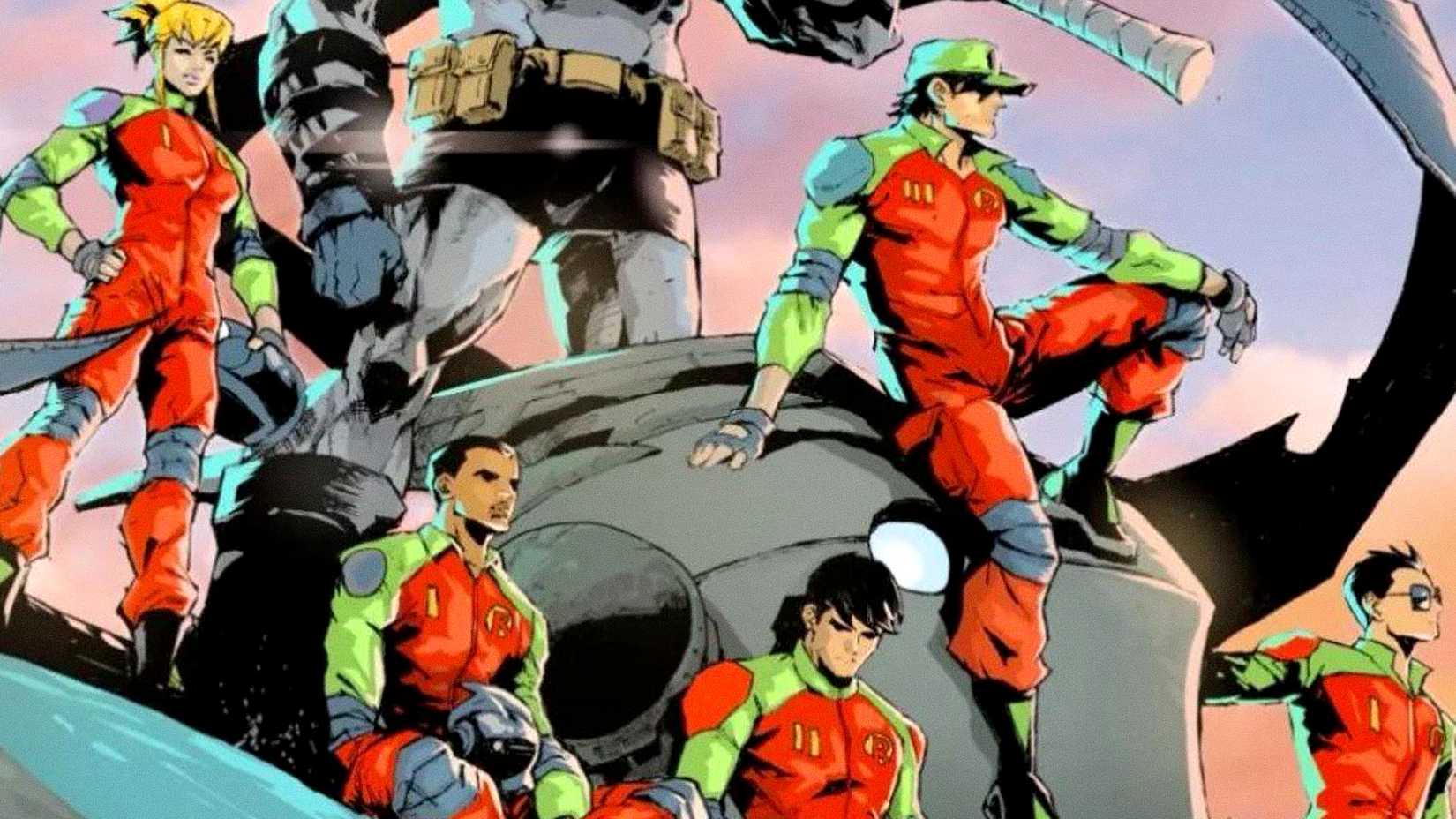 The Absolute Robins gather around Batman