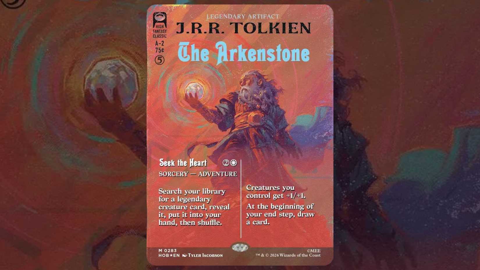 The Arkenstone 283 MtG card from Hobbit