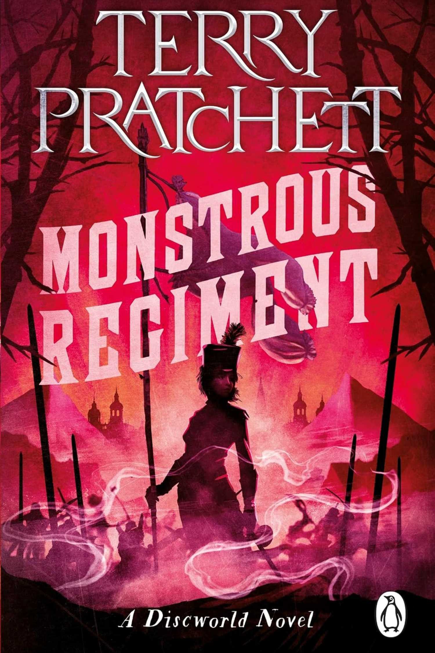 The cover of Monstrous Regiment by Terry Pratchett