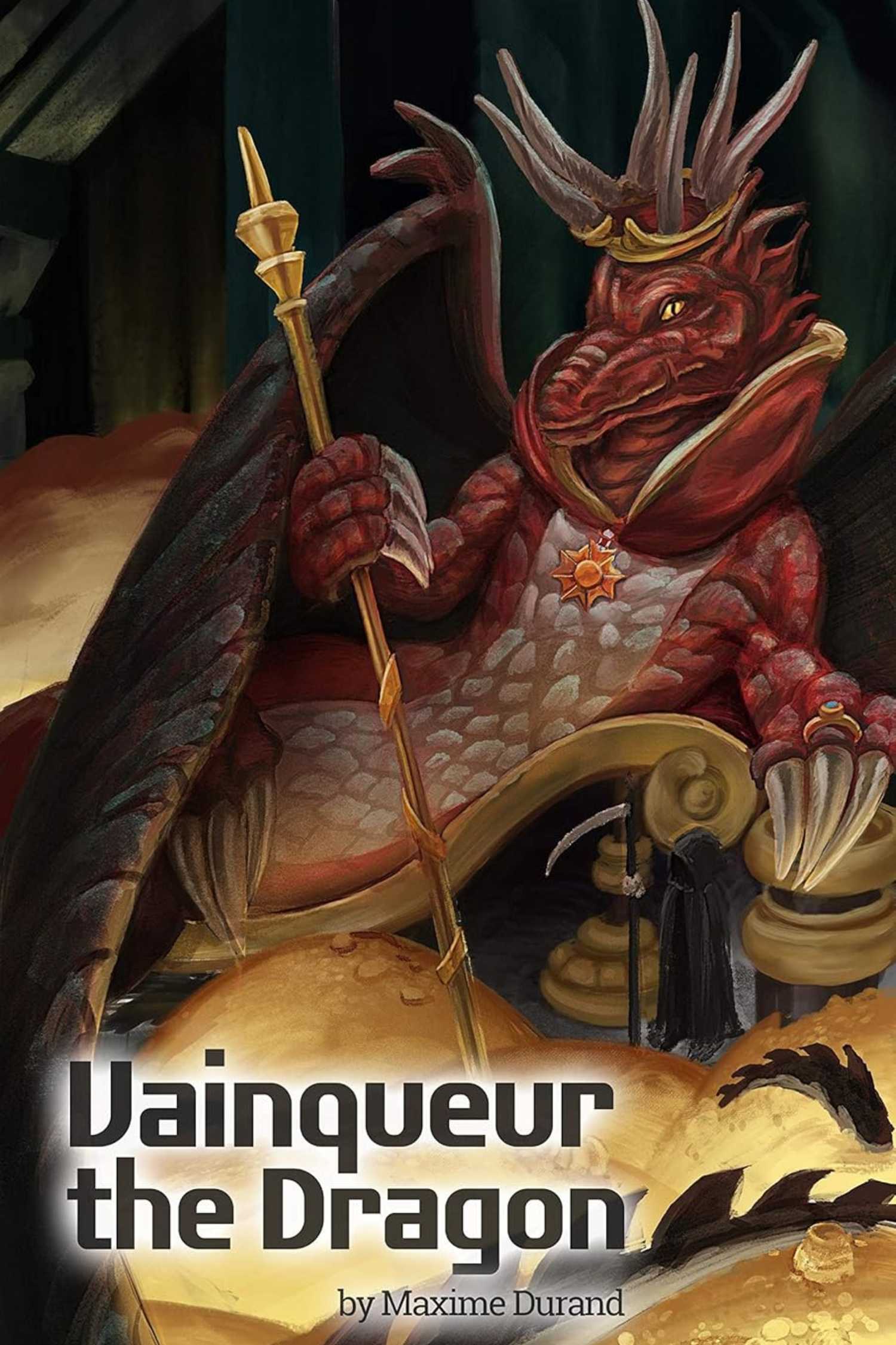 The cover of Vainqueur the Dragon by Maxime Durand