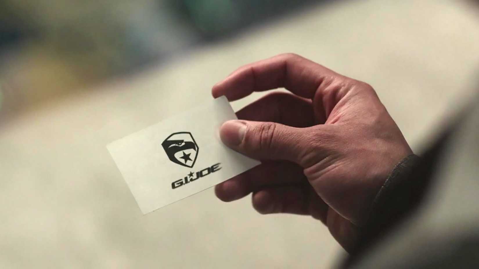 The G.I. Joe business card in Transformers: Rise of the Beasts