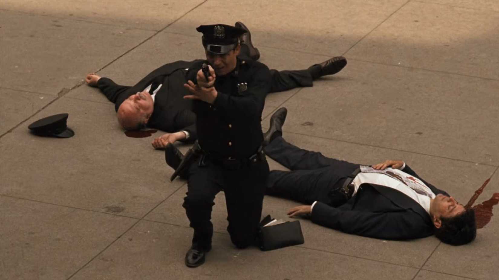 The murders during the Baptism Scene in The Godfather