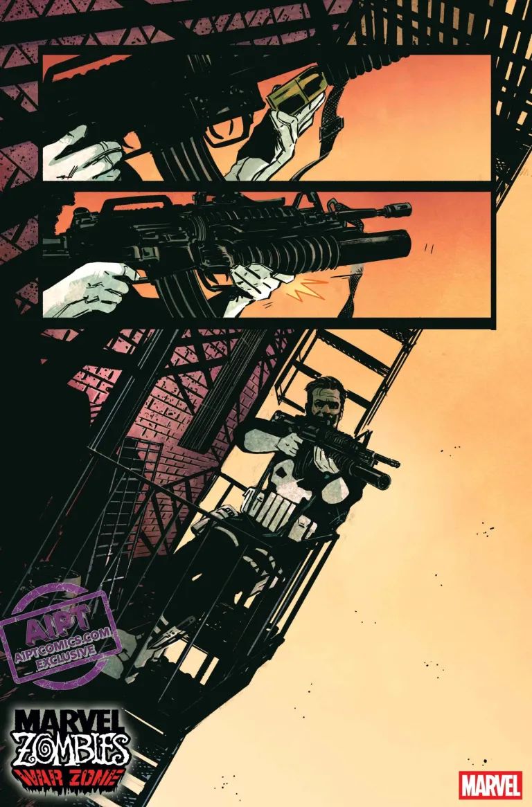 The Punisher gets ready in Marvel Zombies War Zone #1