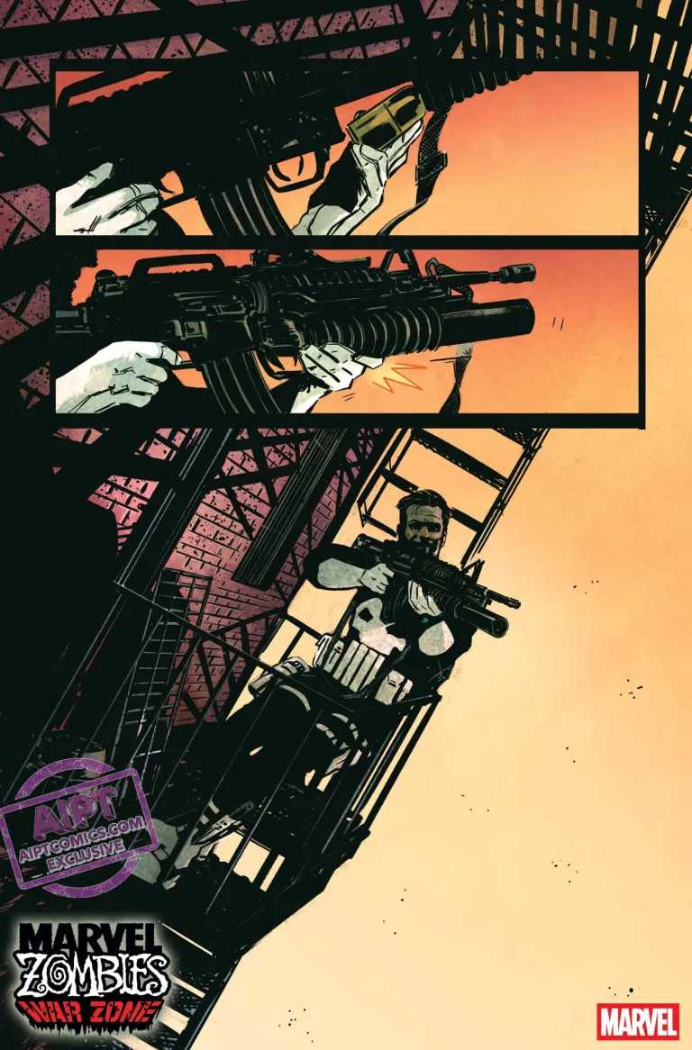 The Punisher gets ready in Marvel Zombies War Zone #1