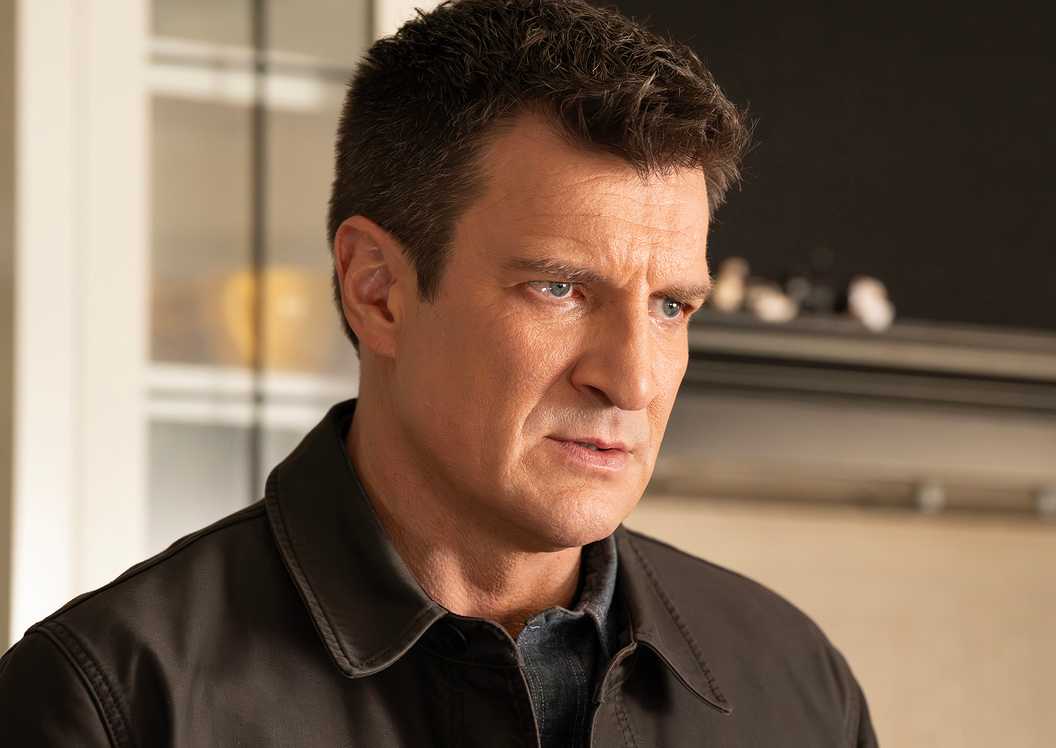 Still of Nathan Fillion as John Nolan in The Rookie season 8, episode 17.
