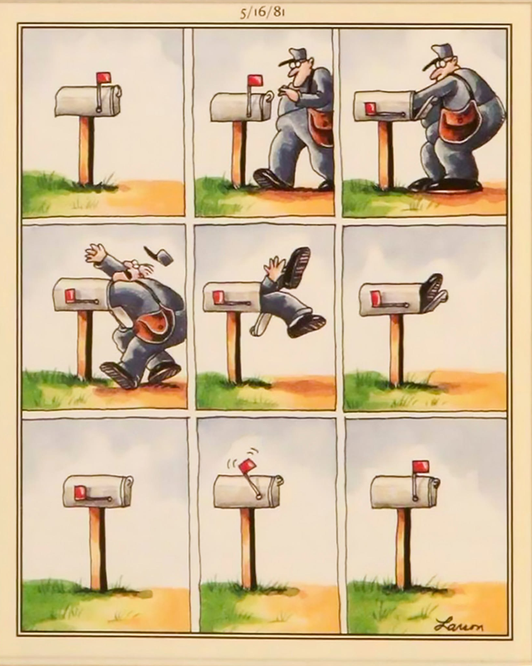 The Unlucky Mailman, The Far Side