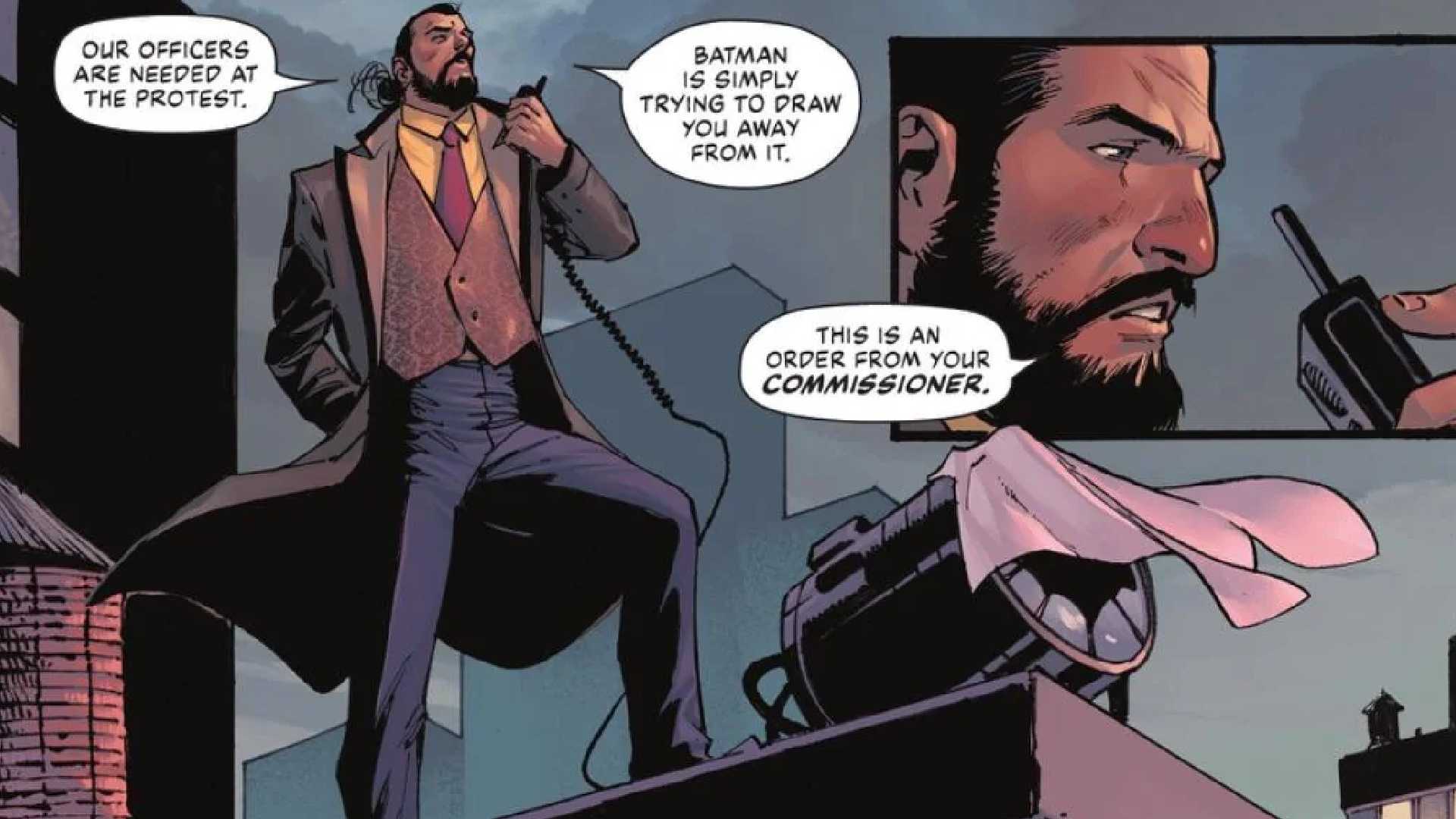 vandal savage as police commissioner of gotham in batman comics