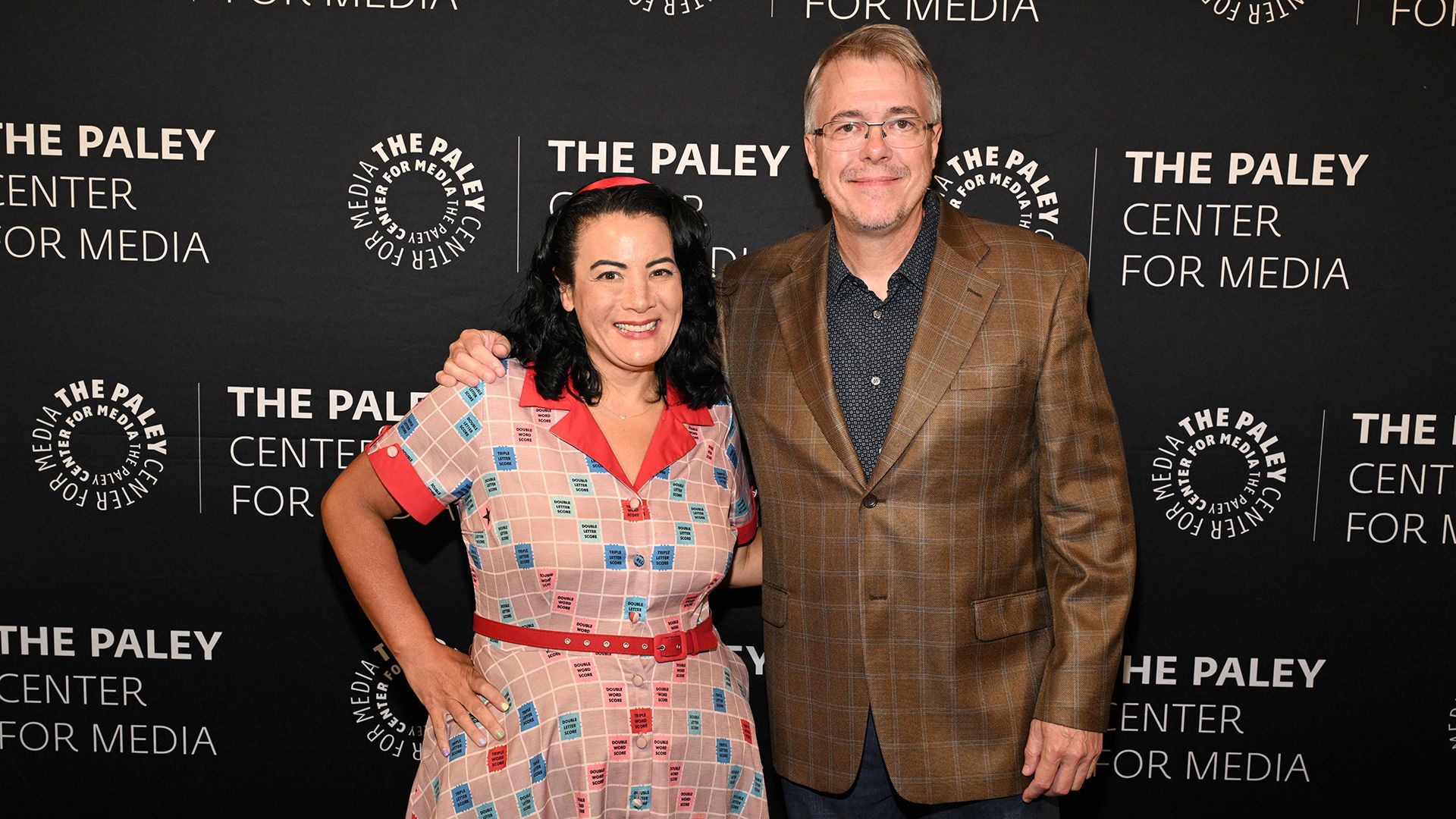 Vince Gilligan and Janelle Riley posing