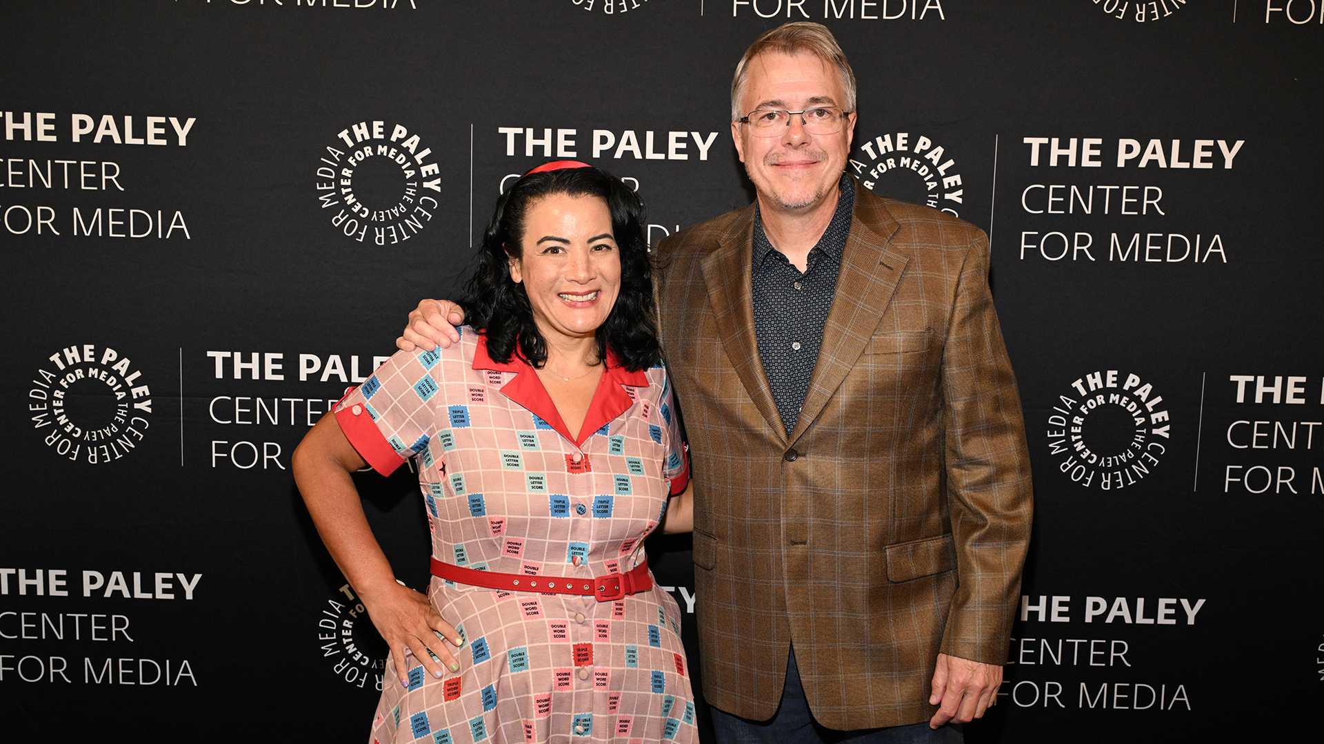 Vince Gilligan and Janelle Riley posing