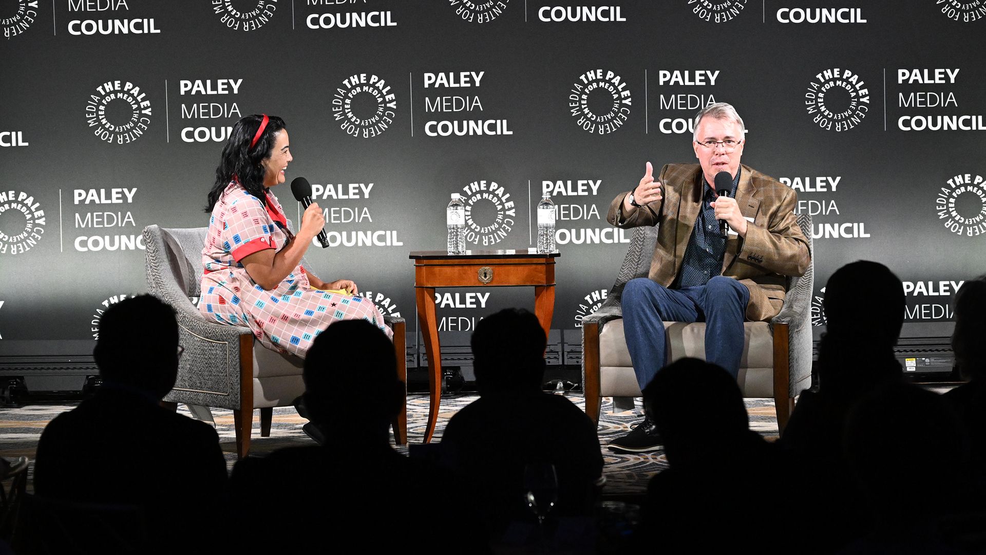 Vince Gilligan and moderator at Paley Conversation