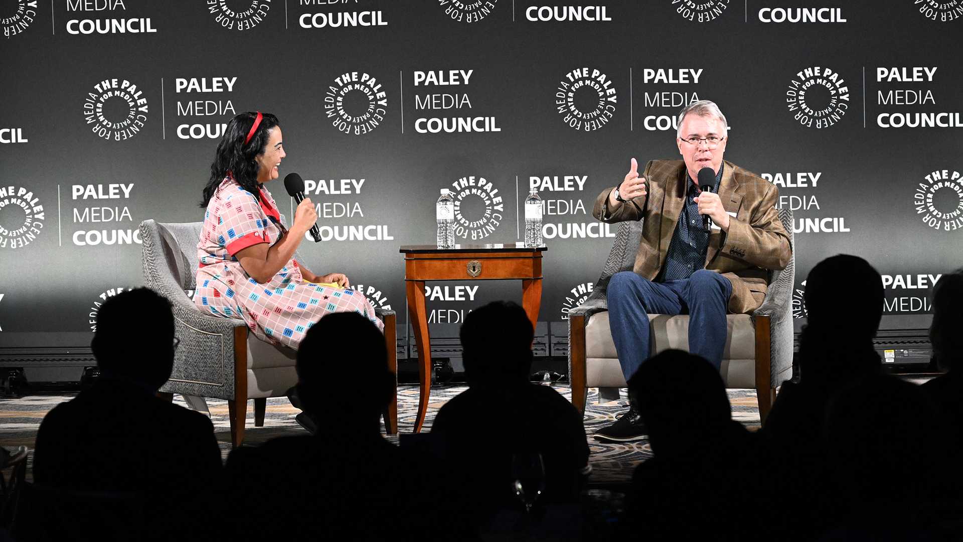 Vince Gilligan and moderator at Paley Conversation