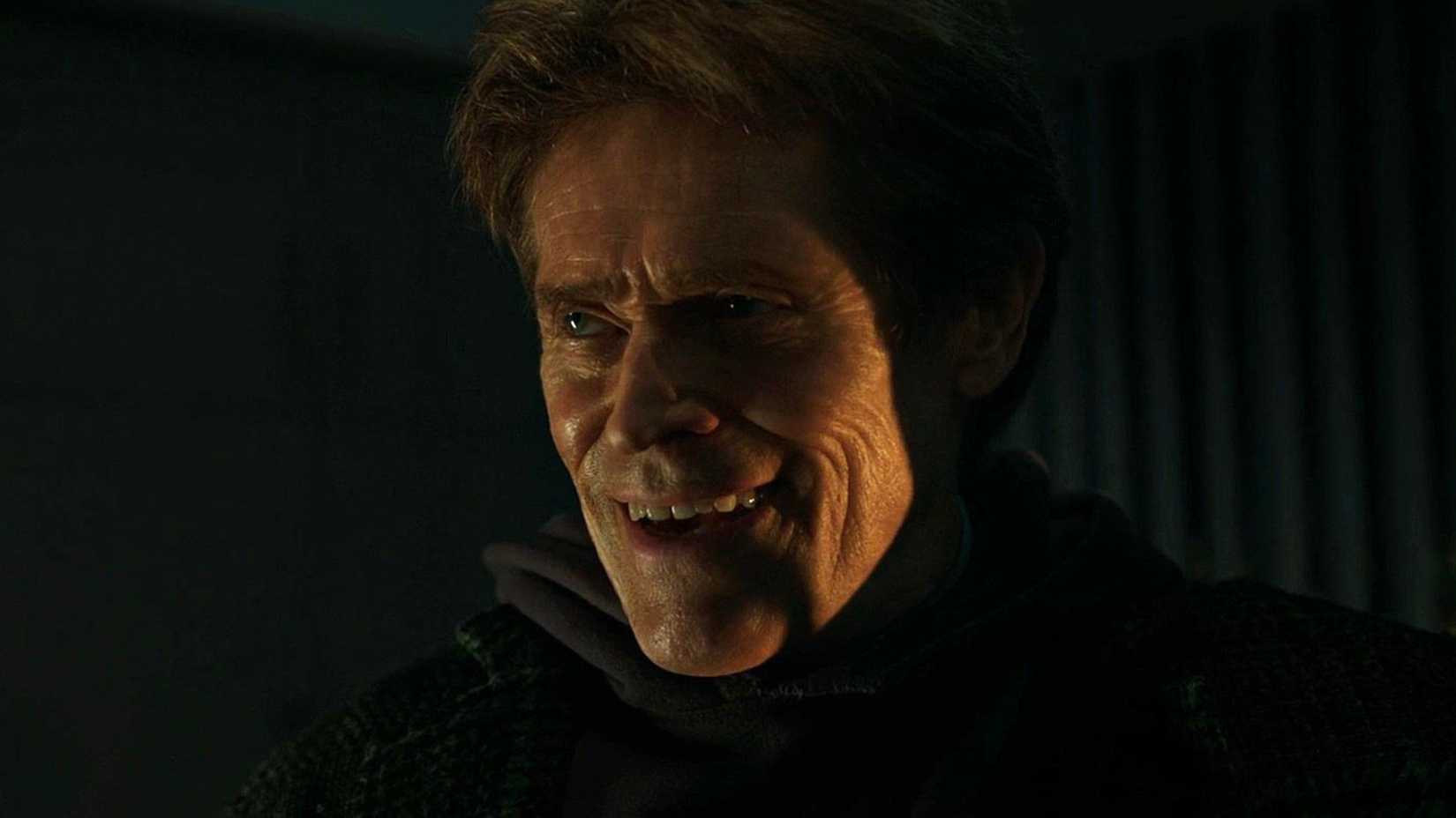 Willem Dafoe's Green Goblin smiles in Spider-Man No Way Home
