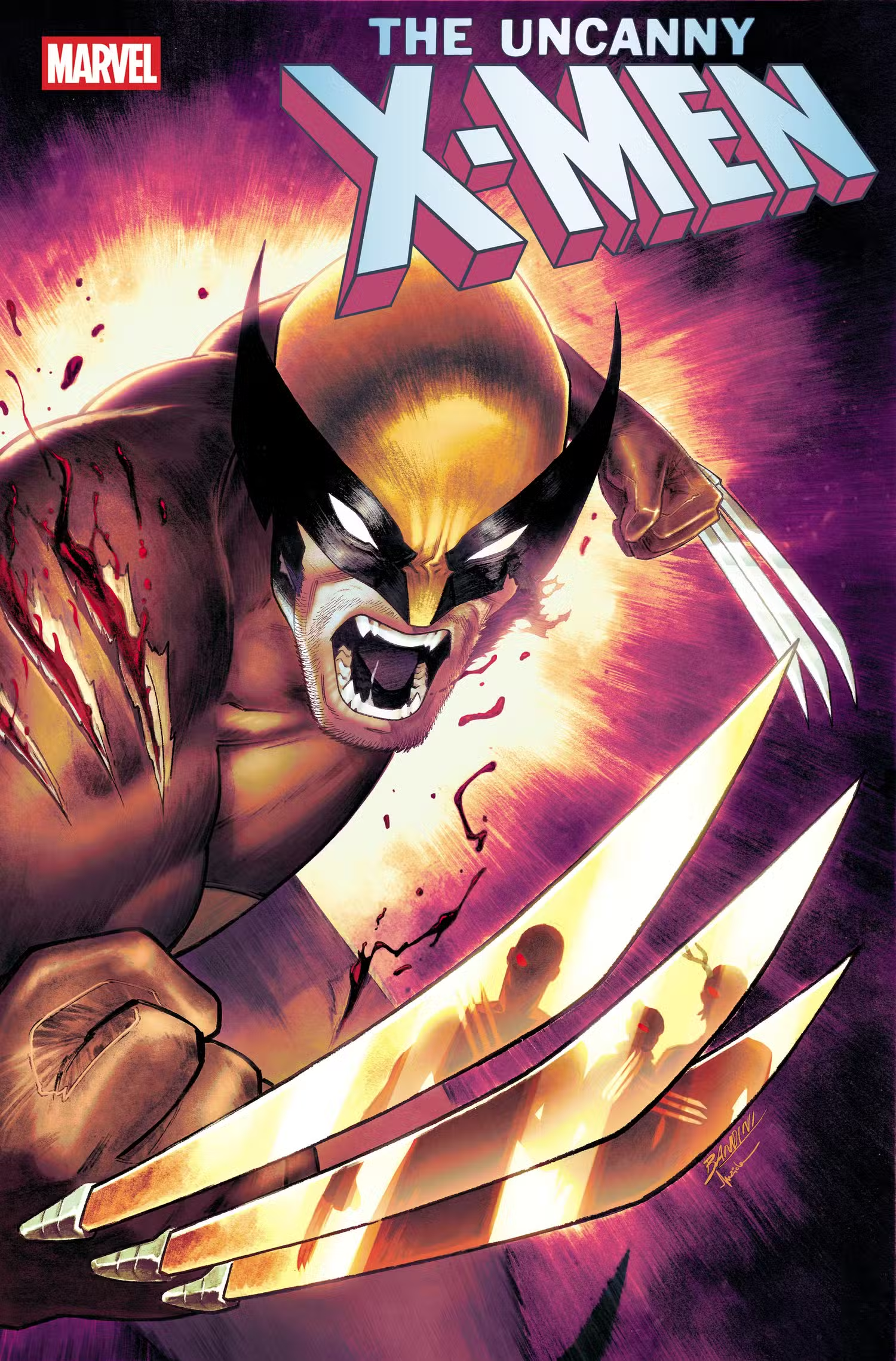 Wolverine shows off his adamantium claws in The Uncanny X-Men #39 cover