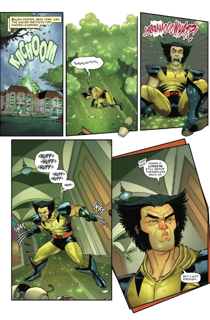 Wolverine wakes up in X-Men Omega Red Dawn