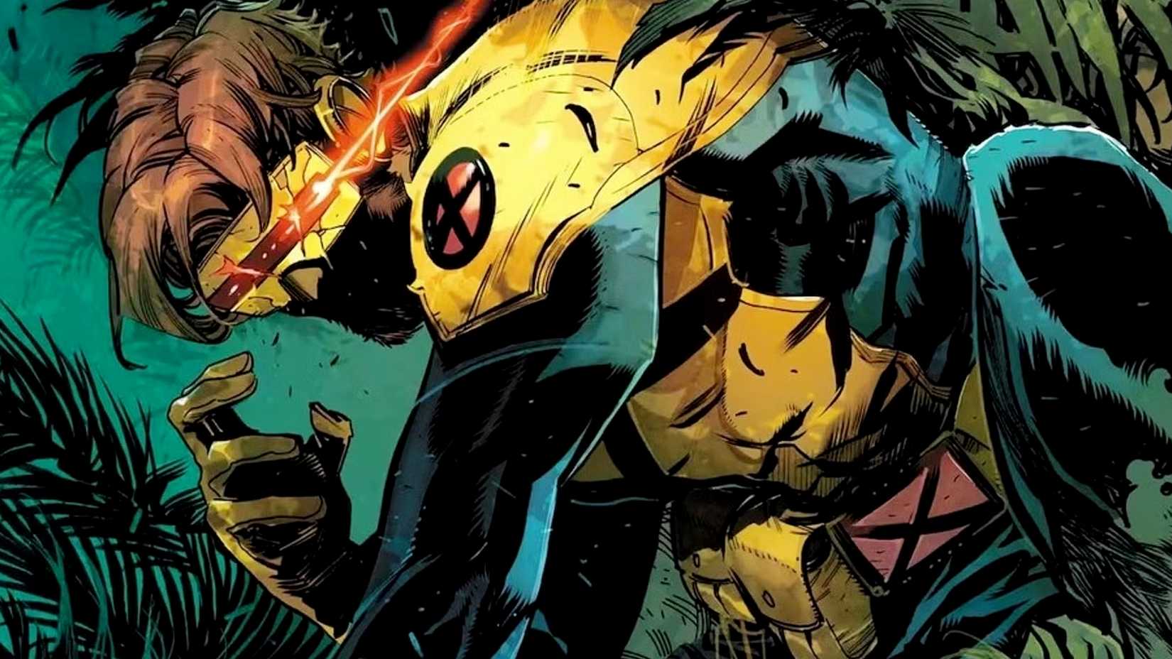 x-men's cyclops in a jungle setting