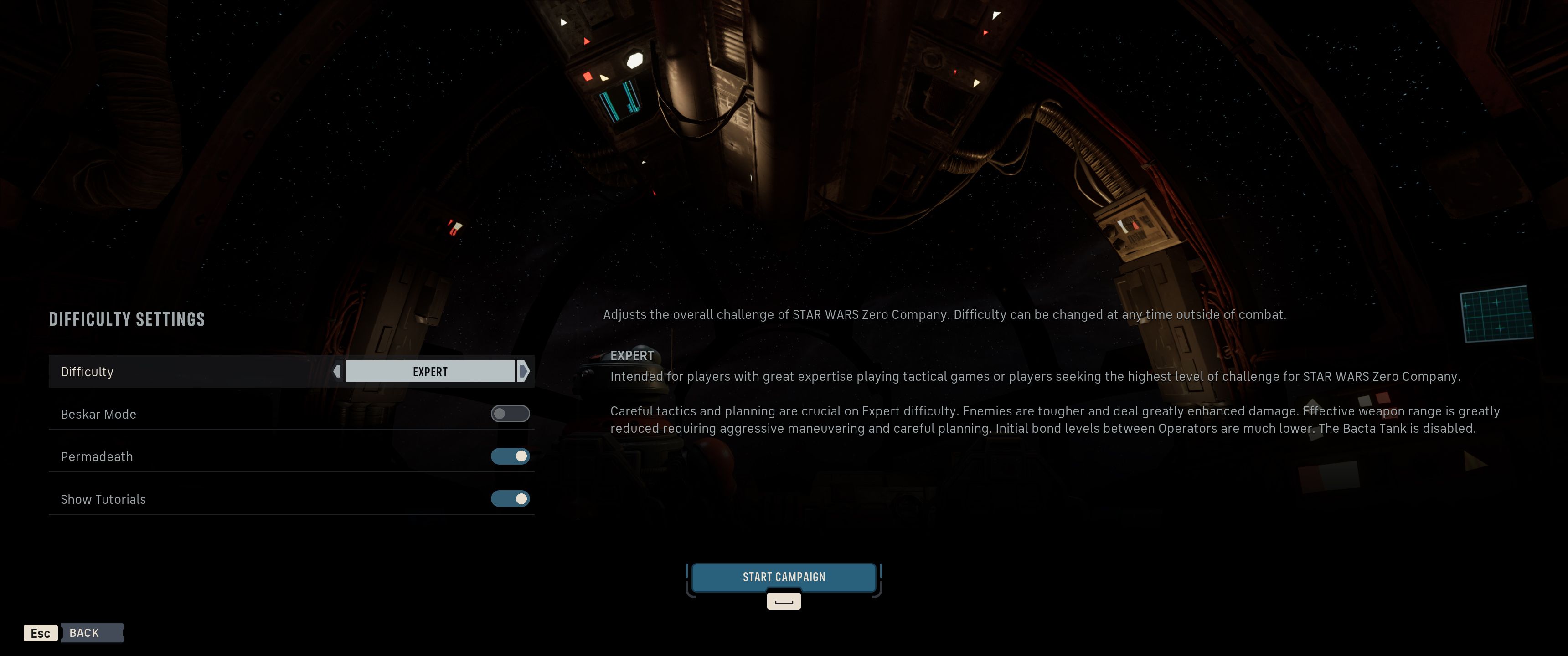 Zero Company Expert Difficulty