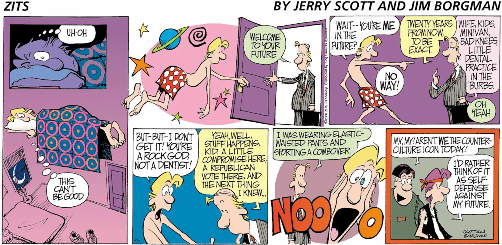 Zits Best Comic Strips Self-Defense Against My Future