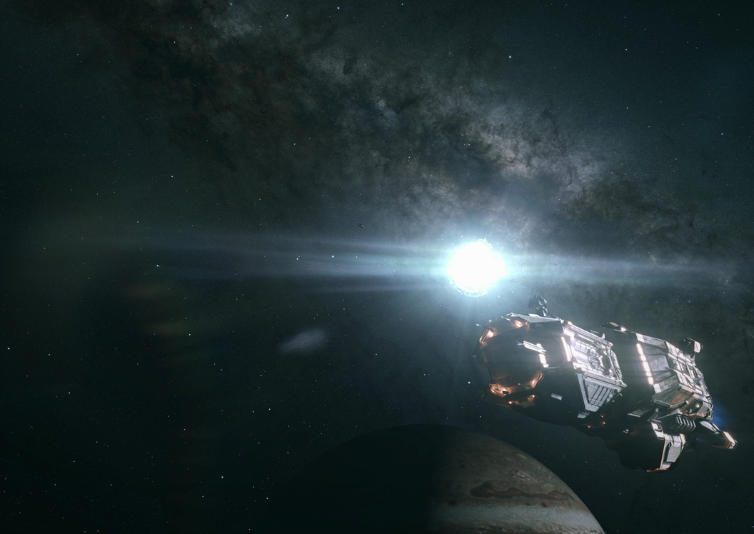 Expanse Osiris Reborn ship in space