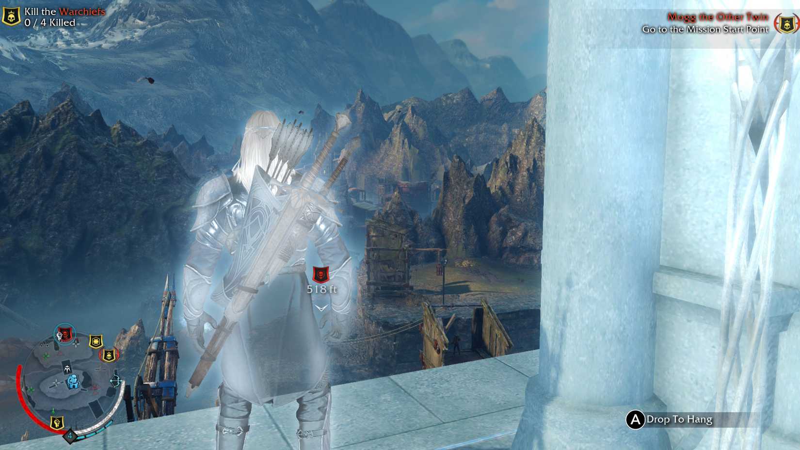 Overlooking camp Shadow of Mordor