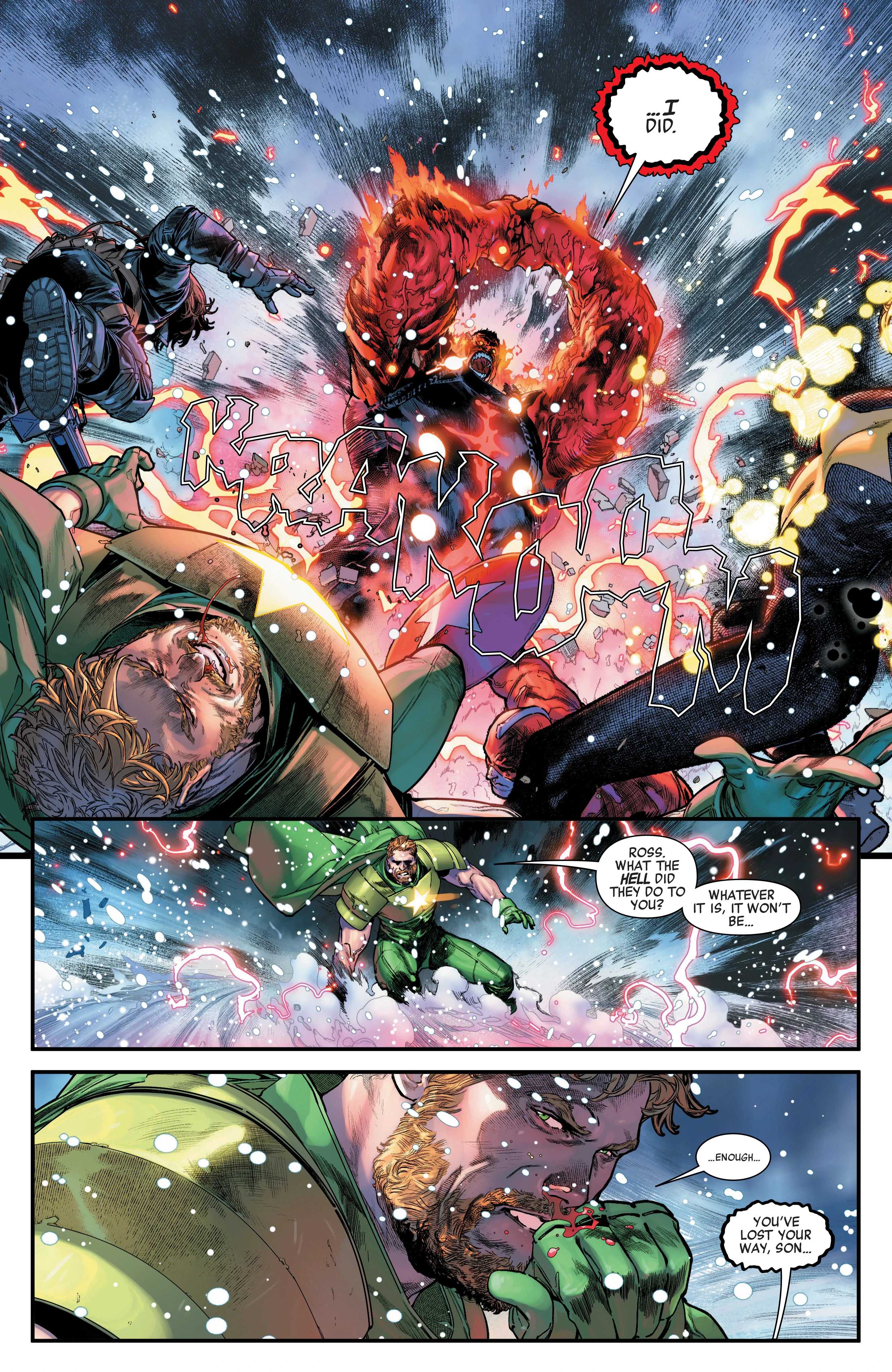 A fiery Red Hulk arrives in Avengers Armageddon #4