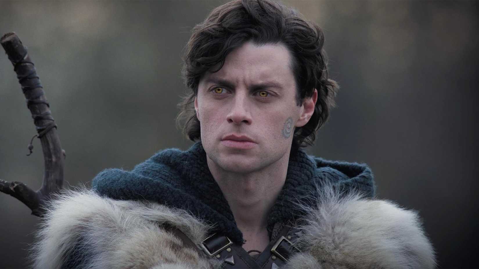 A man with green eyes in Prime Video's Merlin series