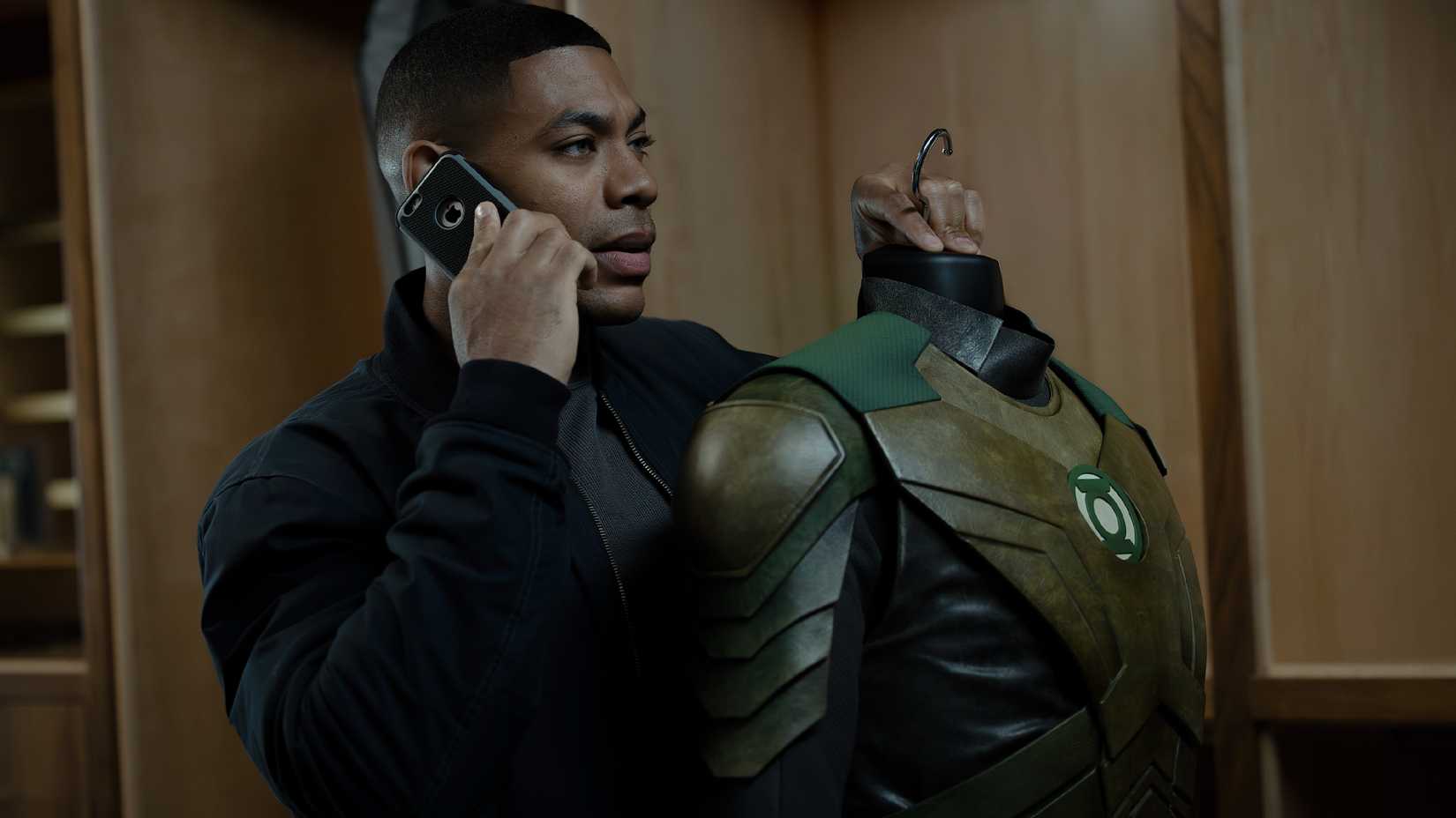 Aaron Pierre as John Stewart in season 1 of Lanterns