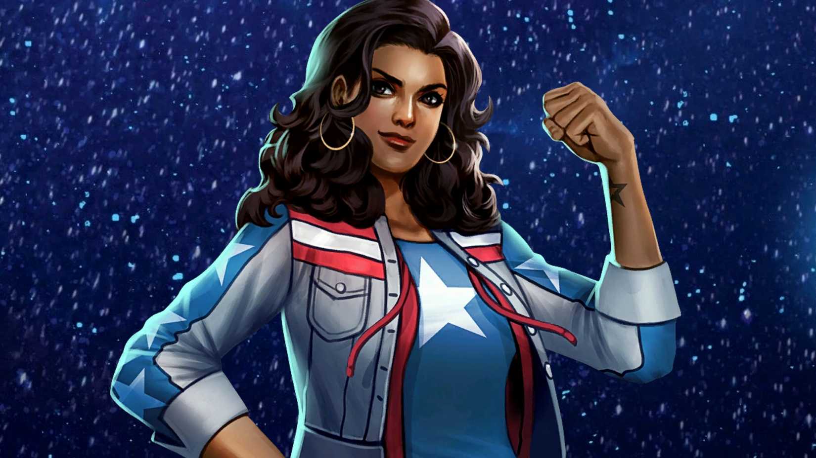 America Chavez smiles in outer space