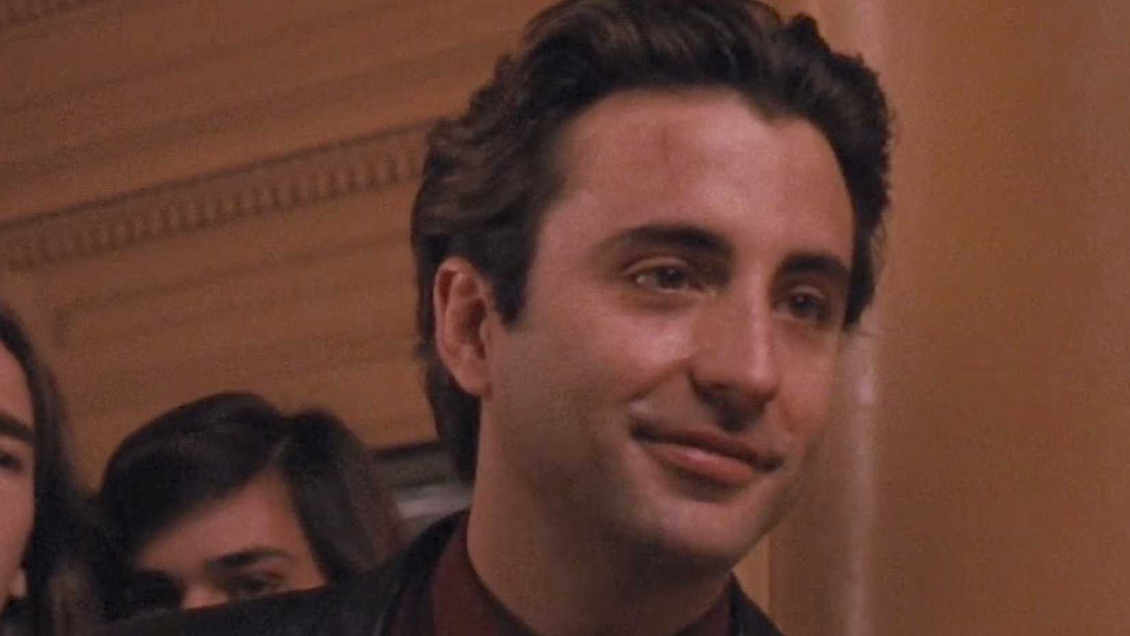 Andy Garcia as Vincent Mancini stares out in The Godfather Part III