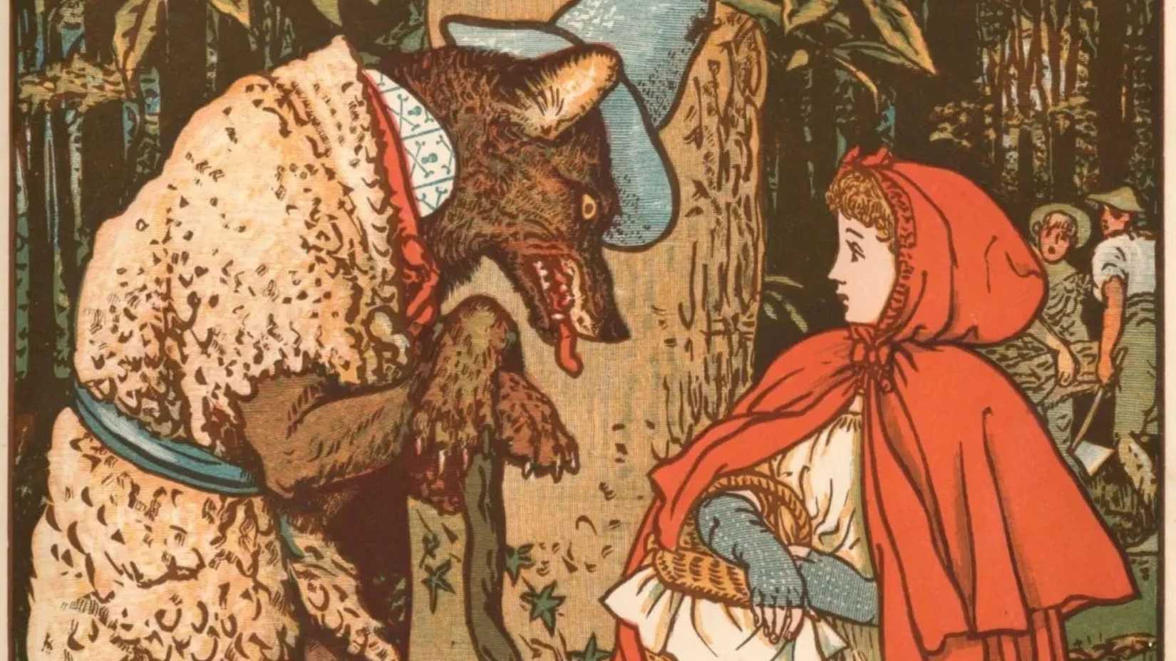 Artwork from Walter Crane Little Red Riding Hood