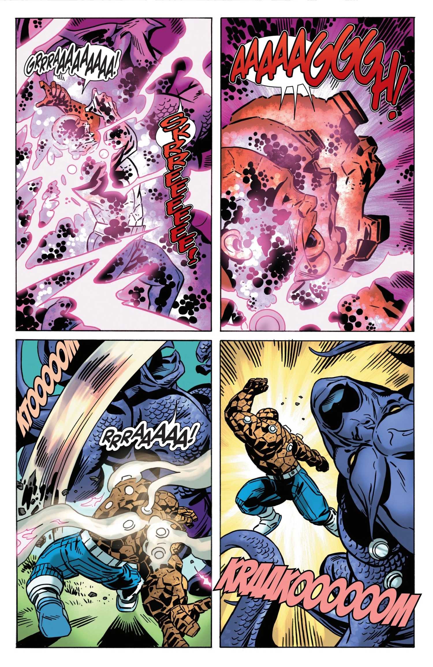 Ben Grimm Turning Back Into The Thing In Fantastic Four First Foes Dragon Man #1