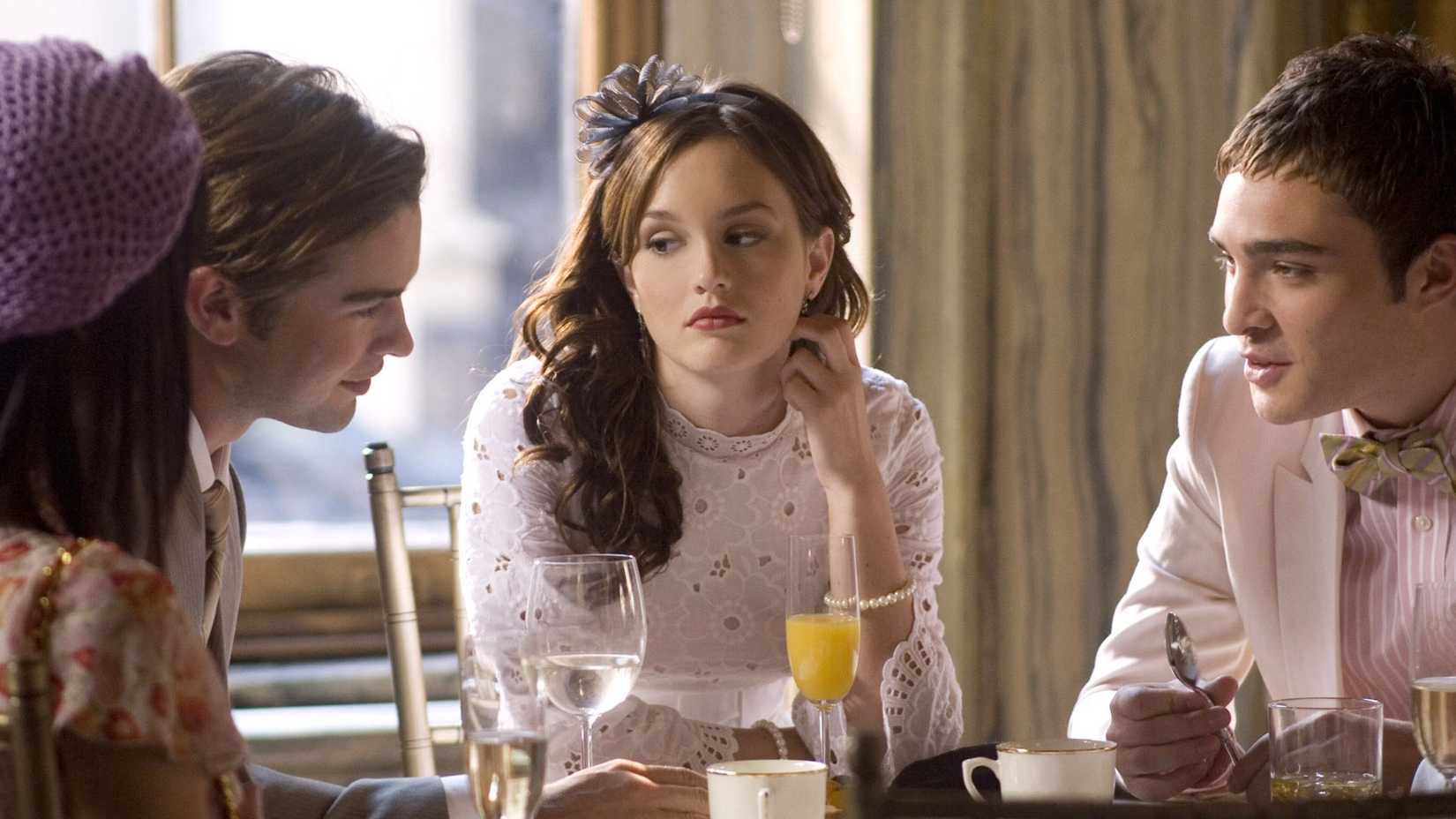 Leighton Meester as Blair Waldorf in Gossip Girl.