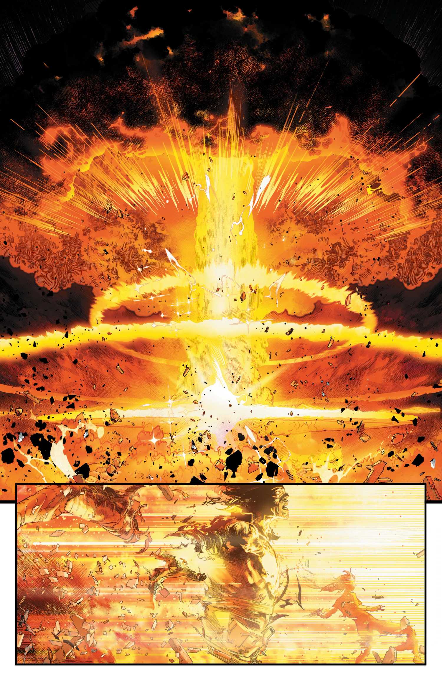 Bucky Barnes dies in a nuclear explosion in Avengers Armageddon #4