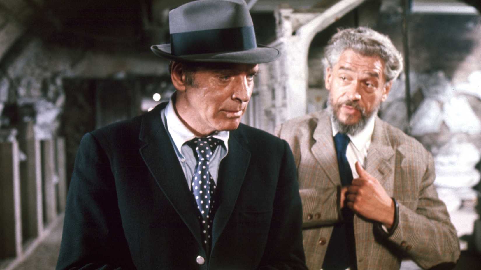 Burt Lancaster and Paul Scofield in Scorpio