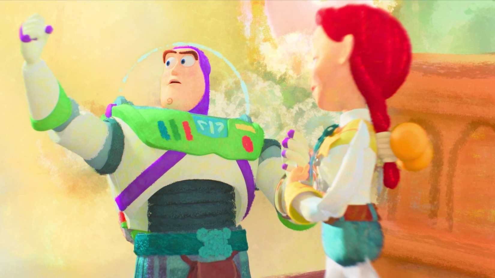 Buzz and Jessie in Toy Story
