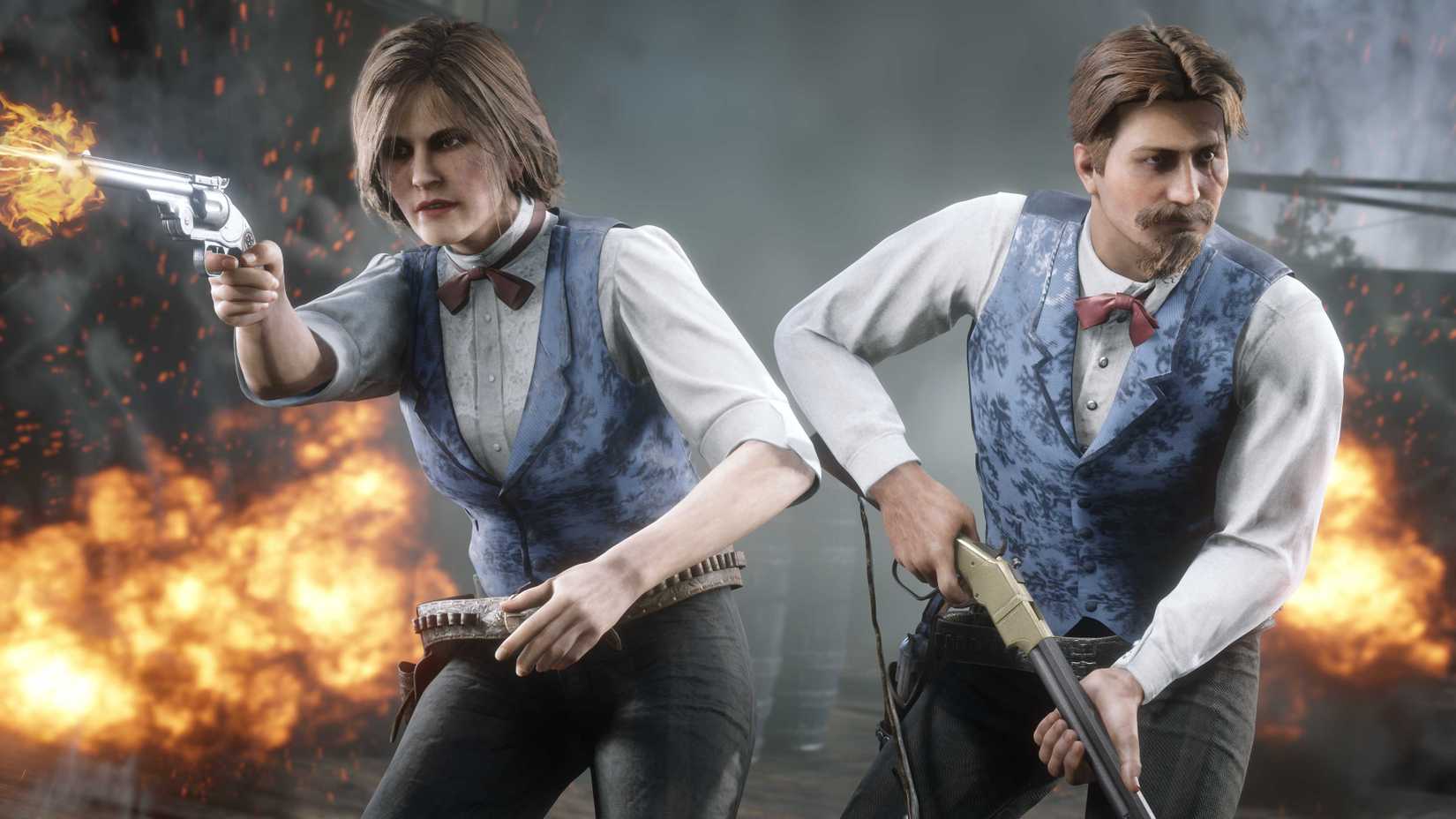 Image shows some cosmetics available in RDR Online