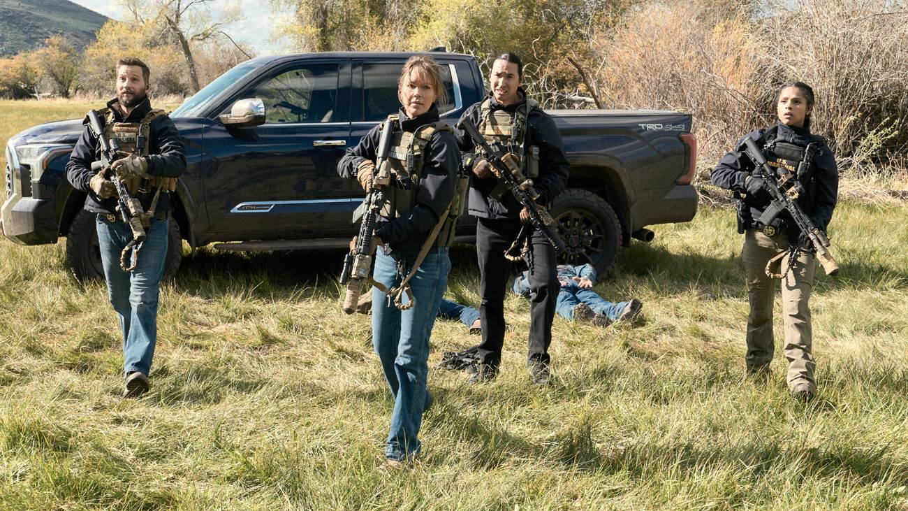 Cal, Miles, Belle, and Andrea in Marshals season 2