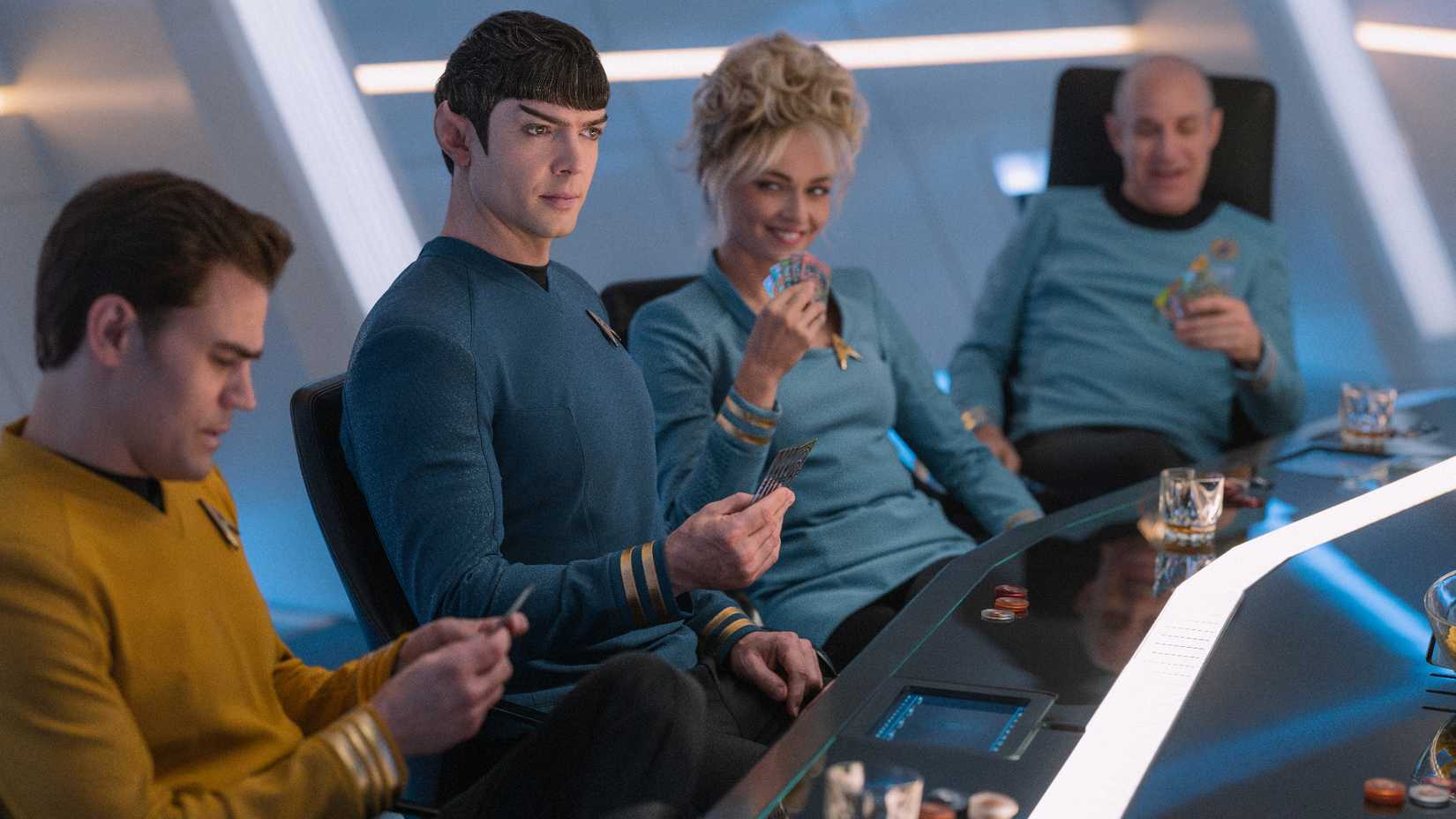 Captain Kirk's Crew playing poker