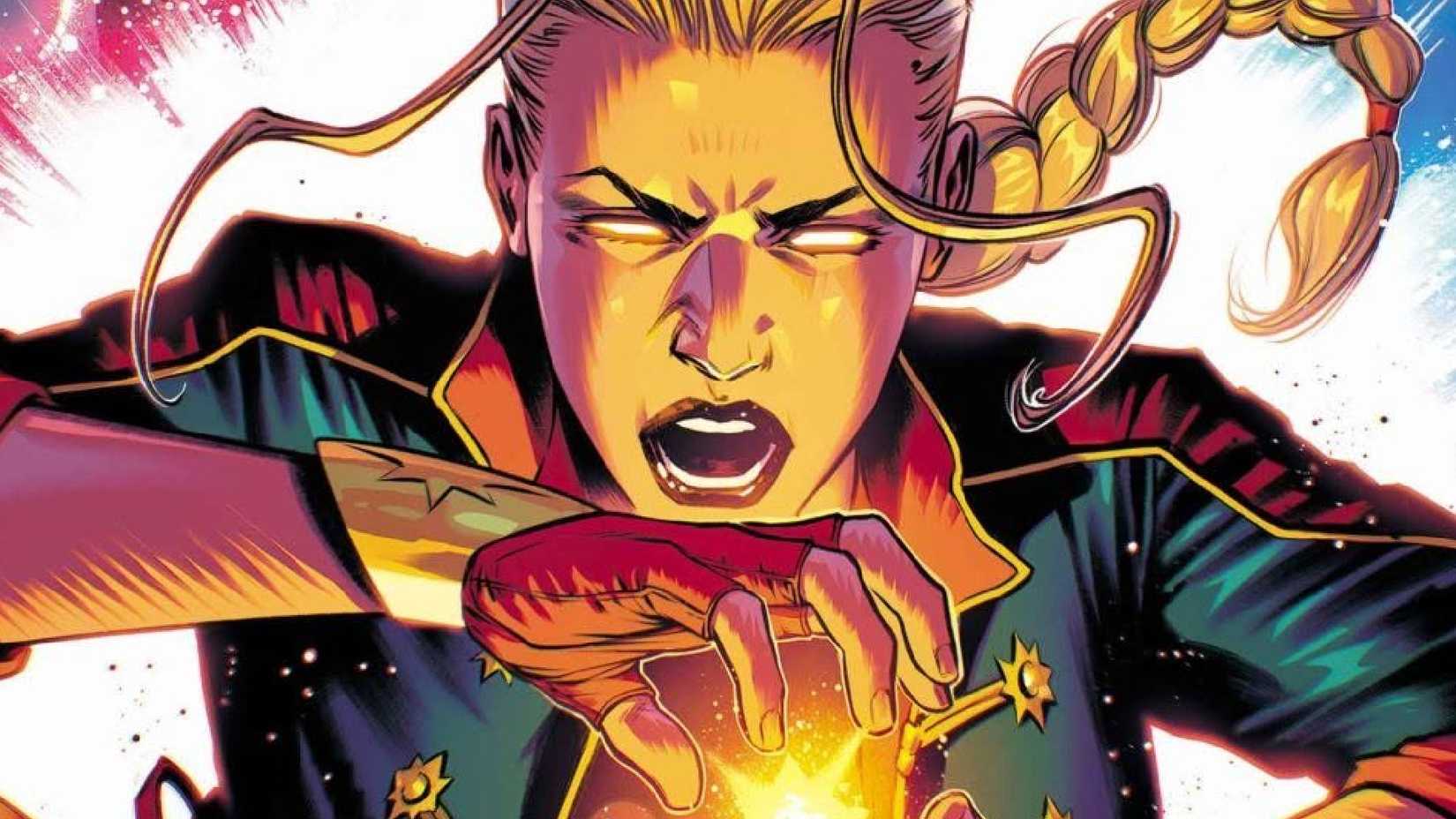 captain marvel charging her powers