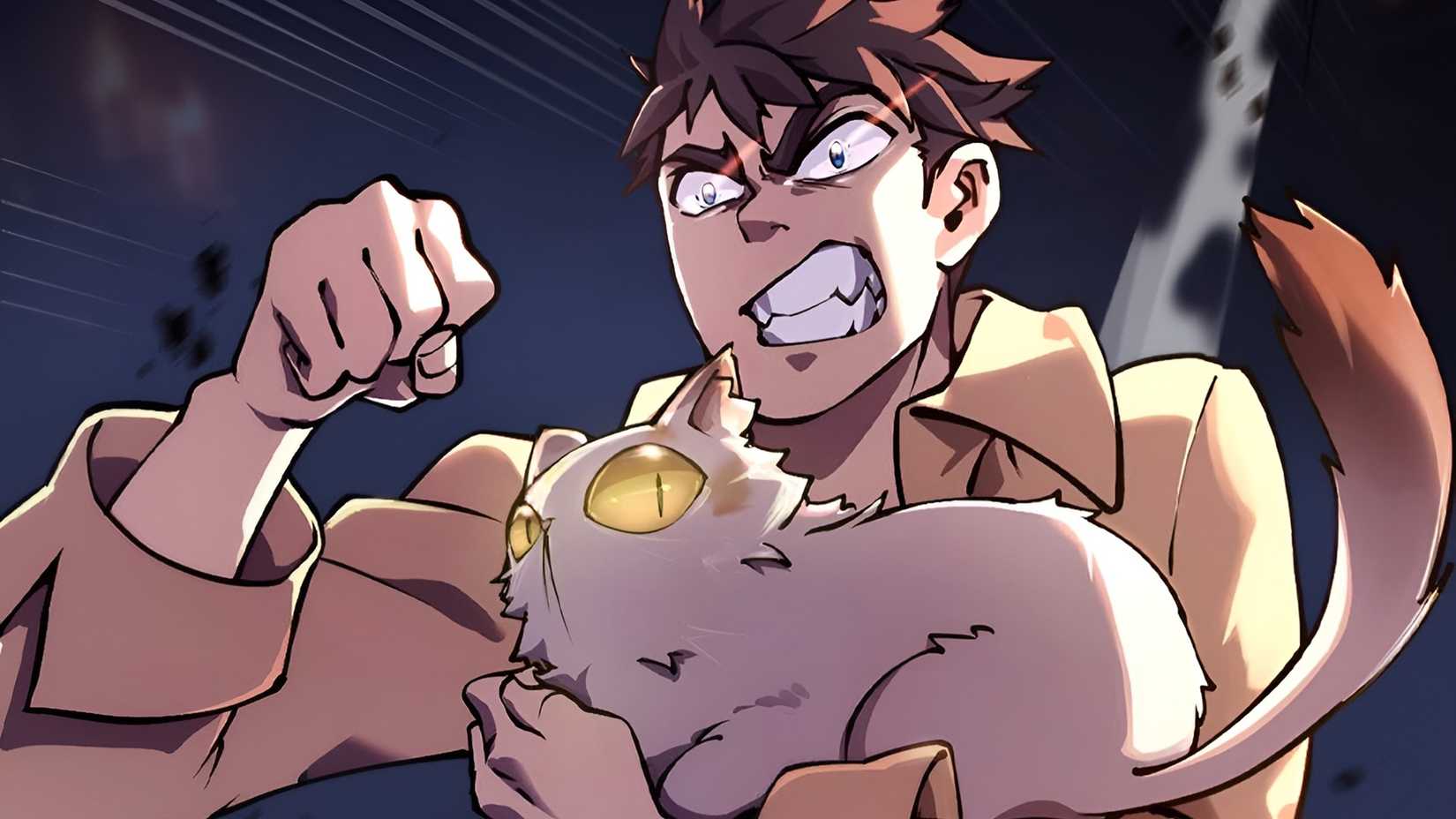 Carl and Princess Donut in the Dungeon Crawler Carl webtoon