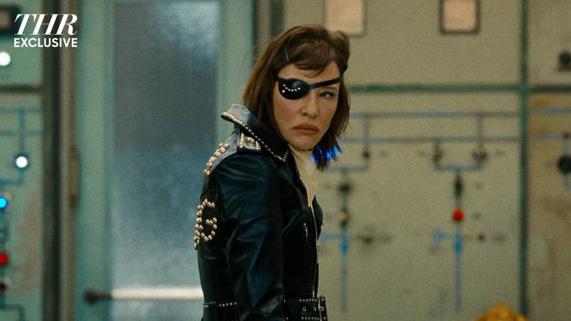 Cate Blanchett as an alien in Alpha Gang