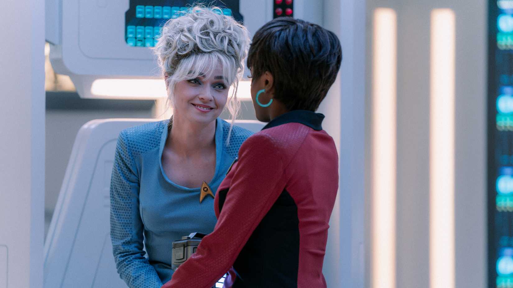 Chapel and Uhura on Tomorrow's Enterprise